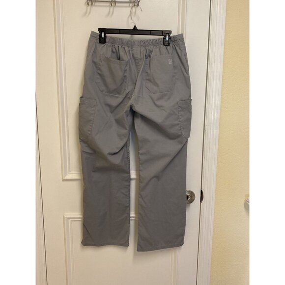 Butter Soft Stretch Ladies Platinum Grey Silver Scrub Set Size Medium & Med Pet - Picture 8 of 12